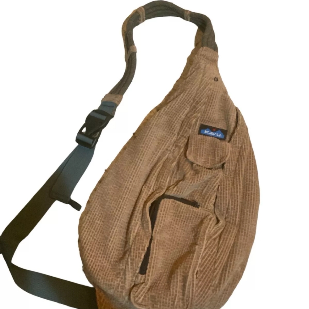KAVU Rope Cord Bag Sling Crossbody Corduroy Backpack